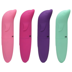 VIBRADOR PONTO G COM FORMATO DE GOLFINHO COM 01 VIBRAÇÃO Á PILHA