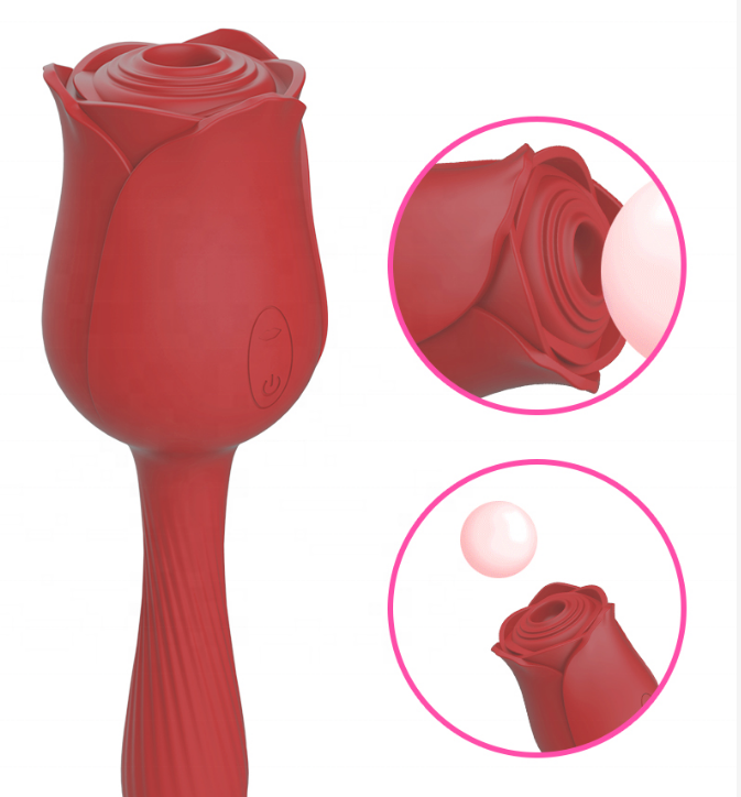 VIBRADOR SUGADOR ROSA COM PENETRAÇÃO E 10 MODOS DE ESTIMULAÇOES VIA USB - Imagem 6
