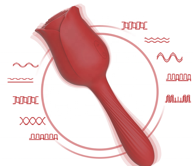 VIBRADOR SUGADOR ROSA COM PENETRAÇÃO E 10 MODOS DE ESTIMULAÇOES VIA USB - Imagem 2