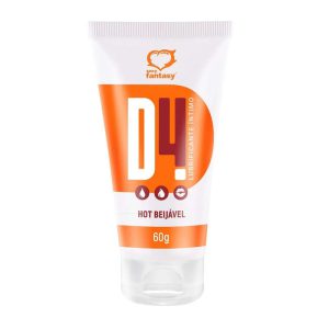 D4 LUBRIFICANTE ÍNTIMO BEIJÁVEL HOT 60G