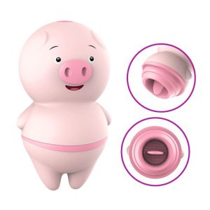 VIBRADOR PORQUINHO COM LÍNGUA E 6 MODOS DE ESTIMULAÇÕES VIA USB