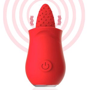 VIBRADOR SIMULADOR ORAL COM LÍNGUA POSSUI 10 MODOS DE VIBRAÇÃO VIA USB
