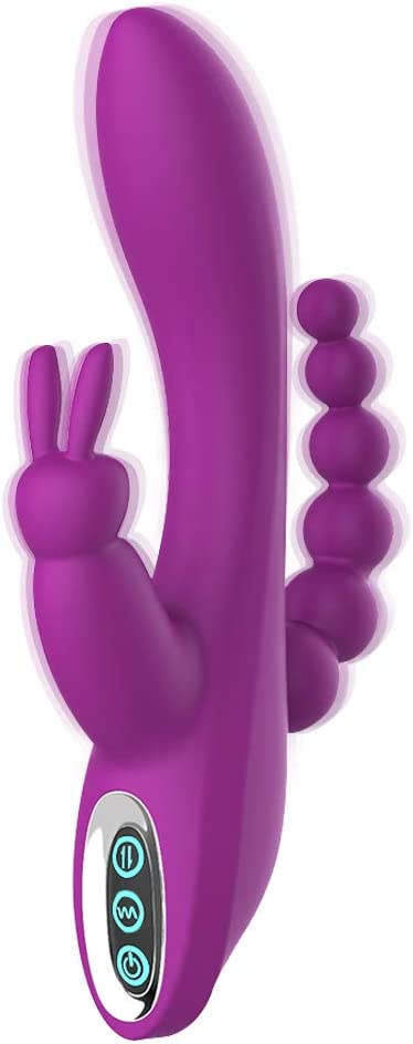 VIBRADOR RABBIT 3 EM 1 PONTO G, CLITÓRIS E ANAL COM 10 MODOS DE VIBRAÇÕES - Imagem 4