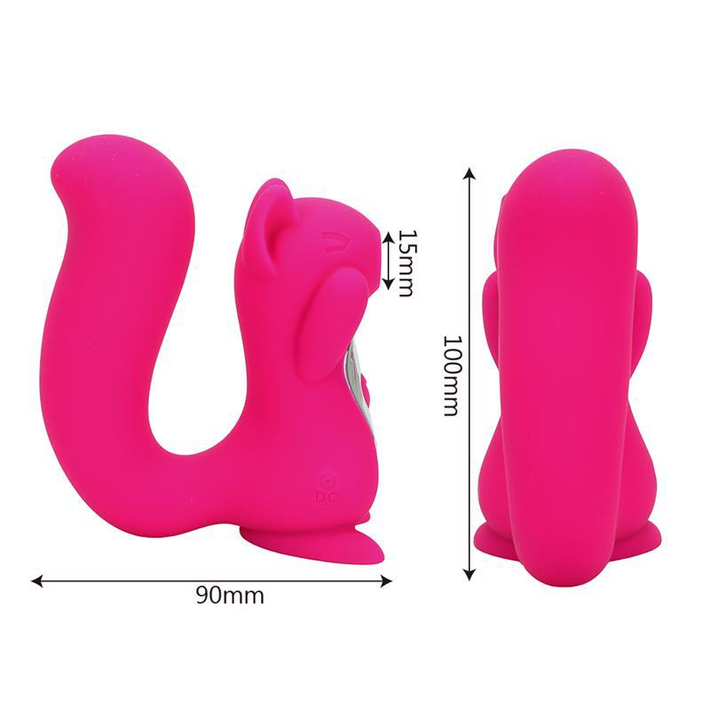 VIBRADOR ESQUILO SUGADOR E PENETRÁVEL COM 10 MODOS DE ESTIMULAÇÕES VIA USB - Imagem 3