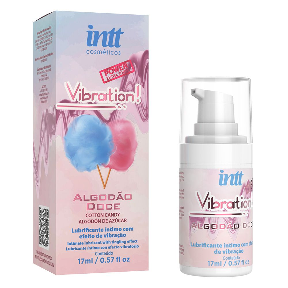 VIBRATION GEL QUE VIBRA SABOR ALGODÃO DOCE 17ML