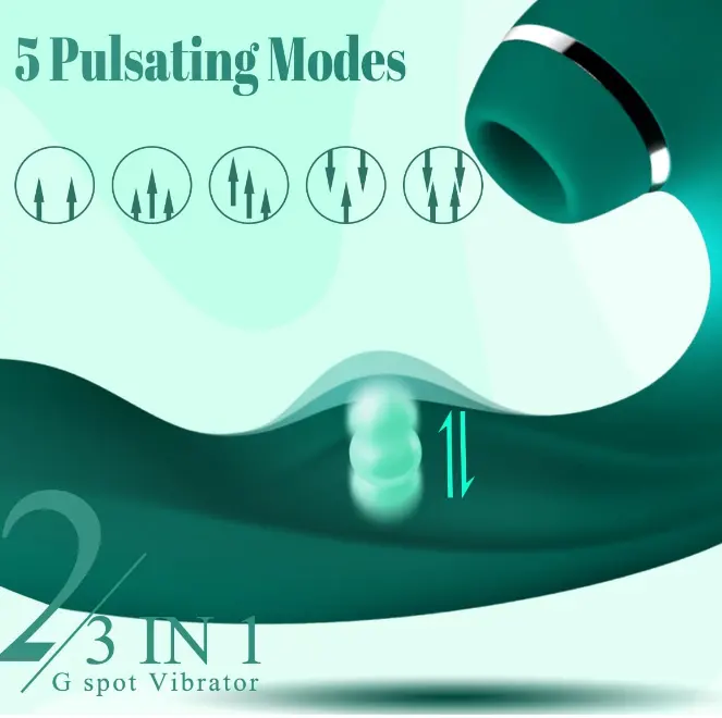 VIBRADOR FLEX PONTO G E SUGADOR COM 10 VIBRAÇÕES E 5 MODOS DE SUCÇÃO VIA USB - Imagem 6