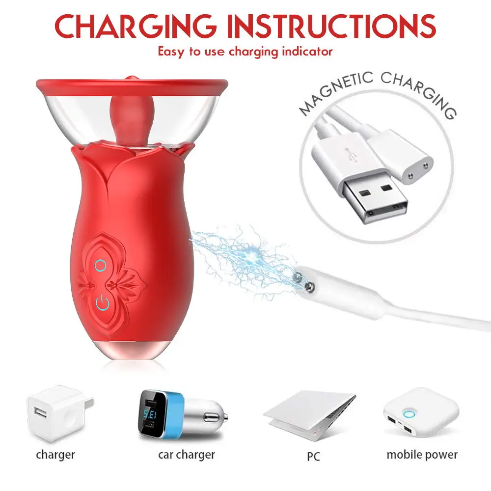 VIBRADOR SUCKING COM BOMBA CLITORIANA + LÍNGUA COM VIBRAÇÃO VIA USB - Imagem 3