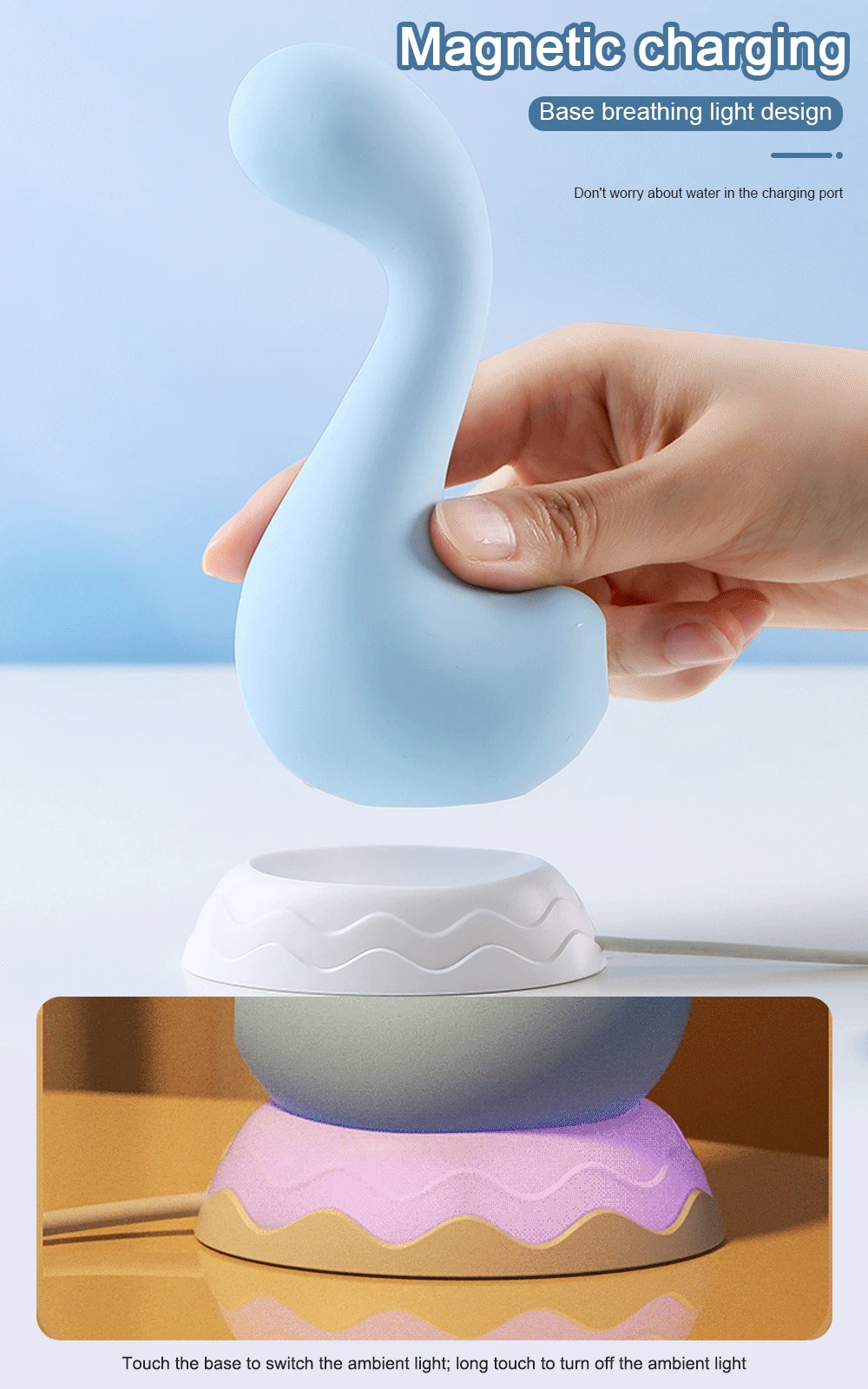 VIBRADOR DINO COM 07 ONDAS DE SUCÇÃO E 07 MODOS DE VIBRAÇÃO VIA USB - Imagem 3