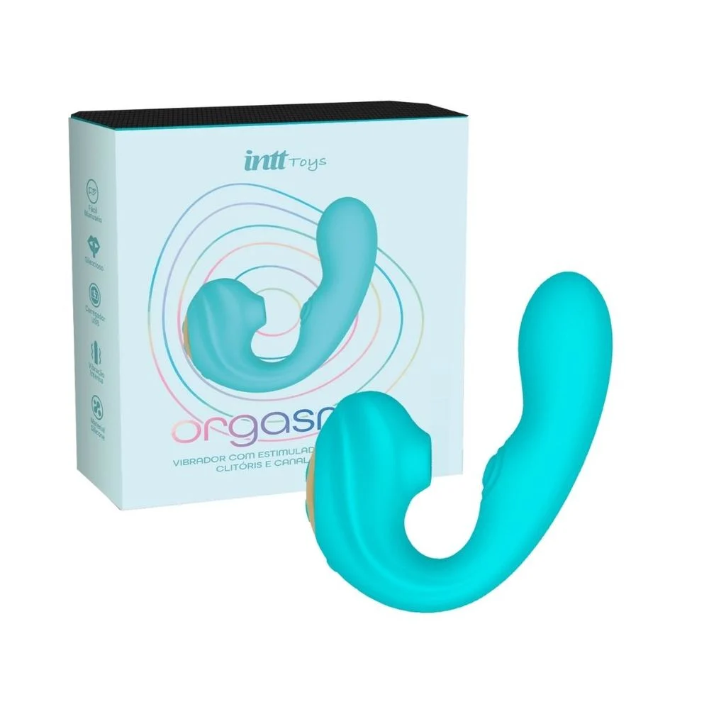 VIBRADOR ORGASMIC COM 07 MODOS DE SUCÇÃO, VIBRAÇÃO E PULSAÇÃO VIA USB INTT