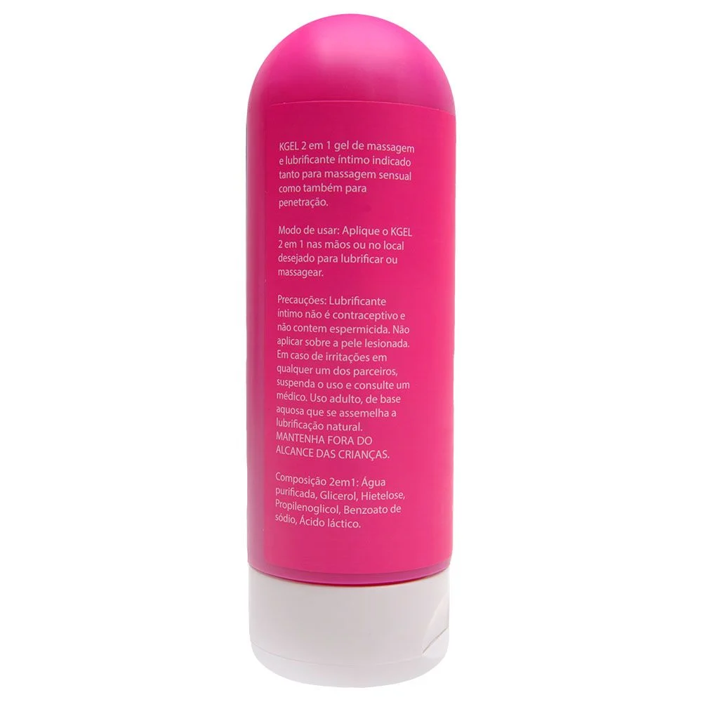 LUBRIFICANTE ÍNTIMO KGEL 2 EM 1 Á BASE DE ÁGUA 200ML - Imagem 2