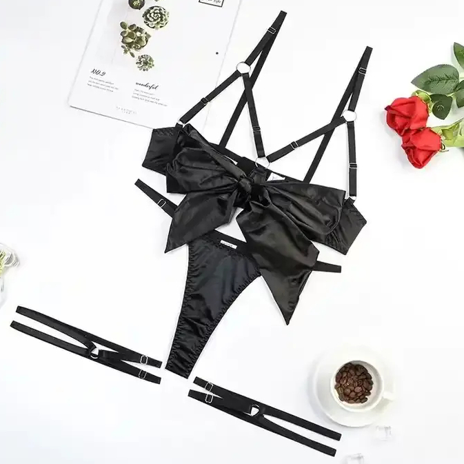 CONJUNTO DE LINGERIE REVELA-SE ACETINADO COM PERSEX - Imagem 7