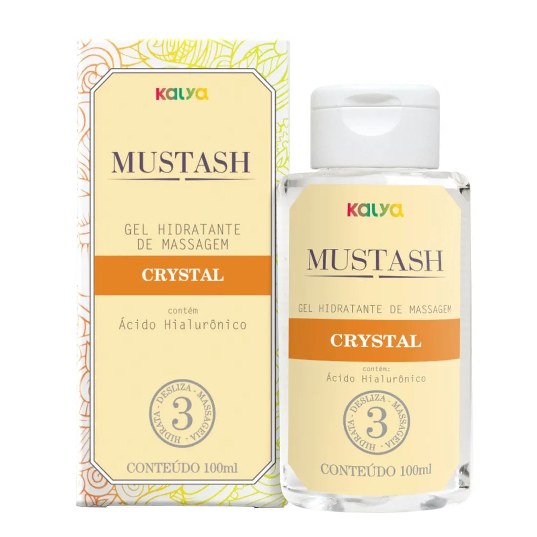 MUSTASH CRYSTAL GEL DE MASSAGEM E LUBRIFICANTE