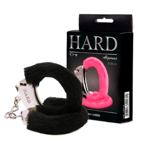 ALGEMA HARD DE METAL CROMADO COM PELÚCIA