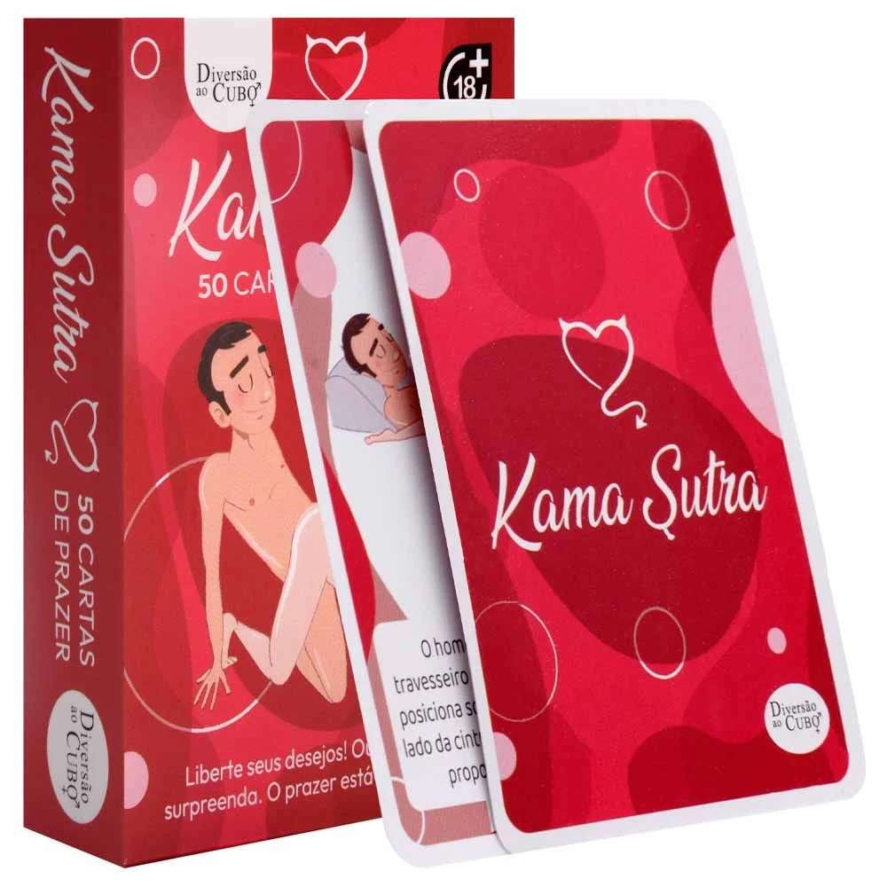 BARALHO KAMA SUTRA COM 50 CARTAS DE PRAZER SORTIDAS COM POSIÇÕES HÉTERO