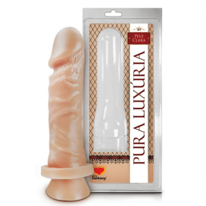 PRÓTESE PÊNIS REALÍSTICO COM VENTOSA SEM ESCROTO 15,3CM X 4CM SEXY FANTASY